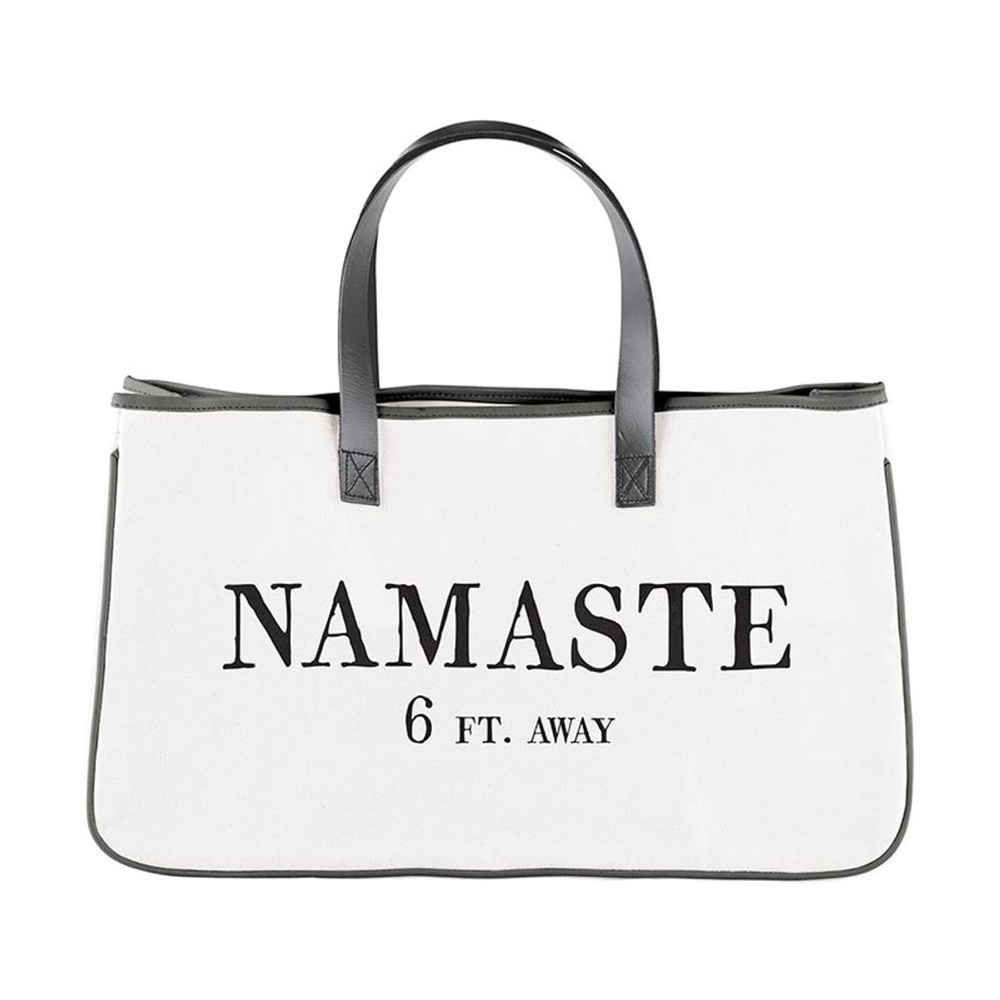 Canvas Tote - Namaste 6ft Away